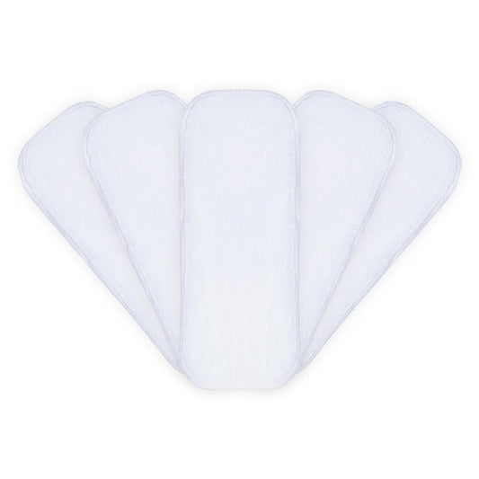 Adult 4 Layer Micro Fiber Wet Free Insert, Reusable Diaper Inserts/Boosters/Soakers/Liners - Pack of 5