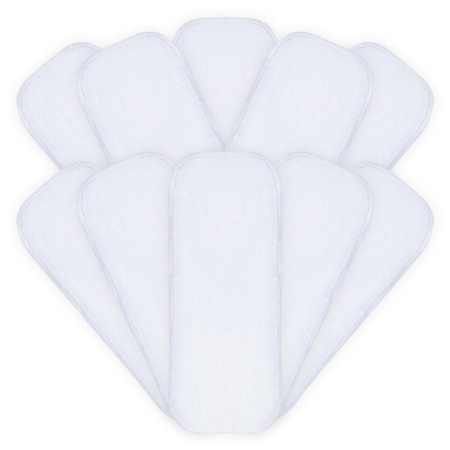 Adult 4 Layer Micro Fiber Wet Free Insert, Reusable Diaper Inserts/Boosters/Soakers/Liners - Pack Of 10