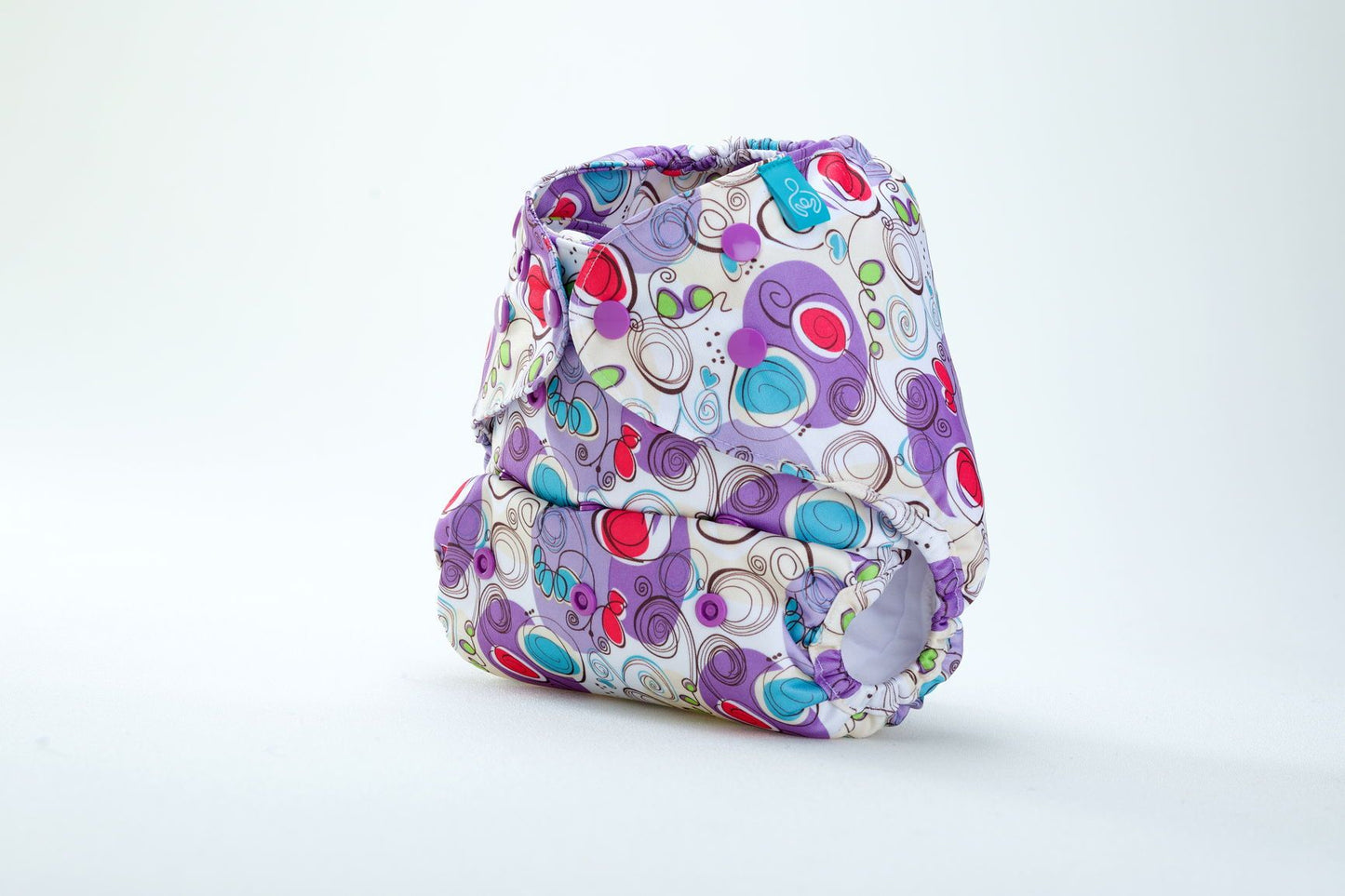 Diaper Cover (Violet Print)