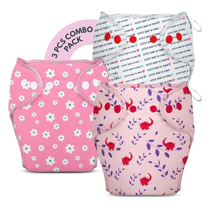 3 Piece Pack of New & Improved Smart Nappy for 10-18 months old (Size LXL)