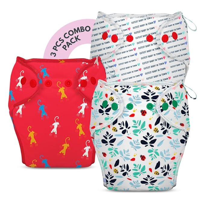 3 Piece Pack of New & Improved Smart Nappy for 10-18 months old (Size LXL)