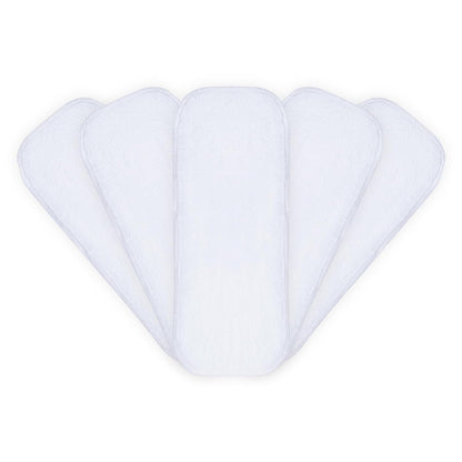 Adult 4 Layer Micro Fiber Wet Free Insert, Reusable Diaper Inserts/Boosters/Soakers/Liners - Pack of 5