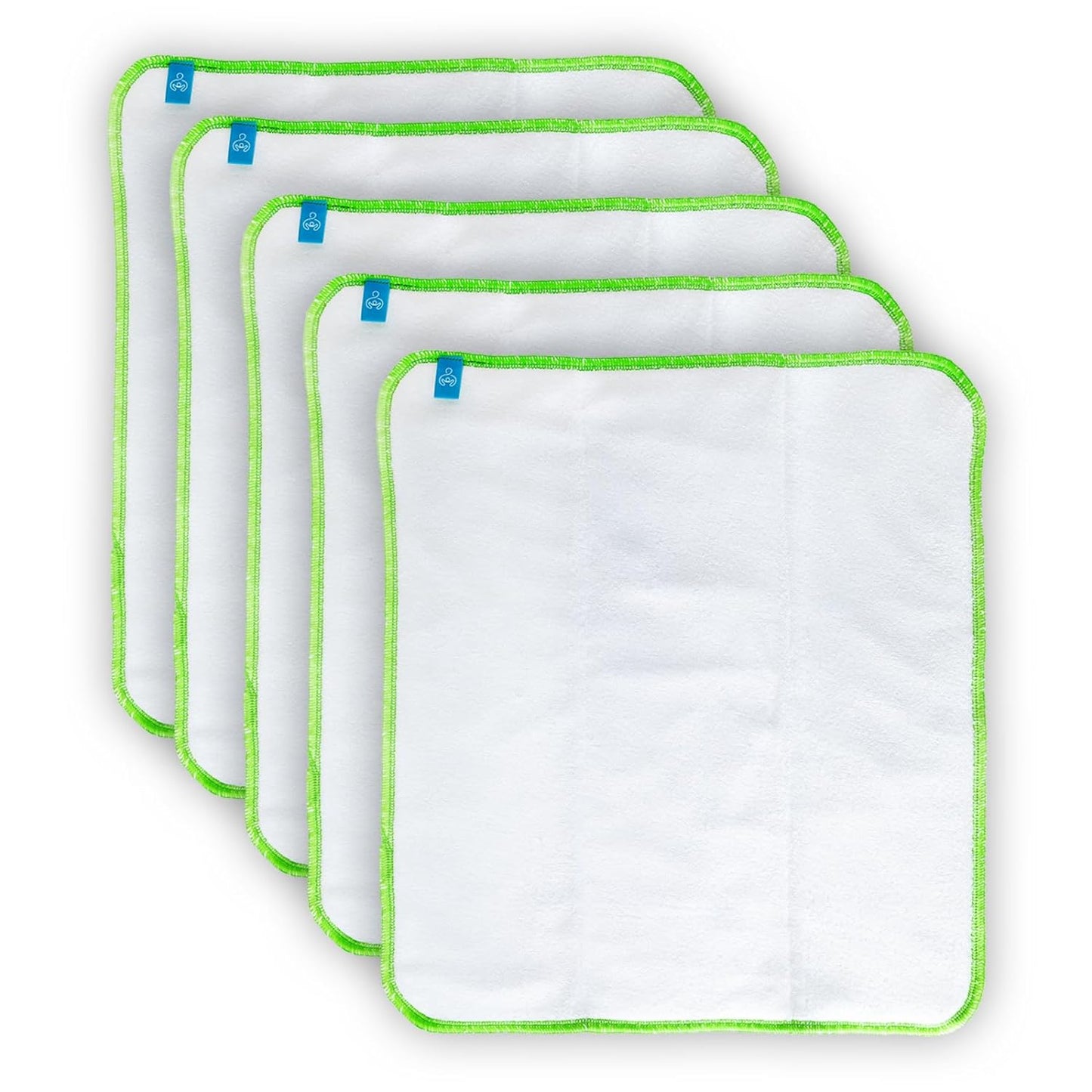 Bamboo Fabric Prefold Diaper: Ultra-Absorbent, Eco-Friendly Baby Cloth Nappy - Pack Of 5