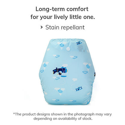 Diaper Cover Daily use Helicopter, Deep blue combo