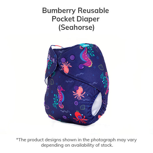 Bumberry Pocket Diaper (Seahorse )