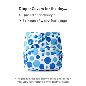 Day & Night Diaper Cover Combo (6-36 Months) 4 Piece Pack with 10 Inserts