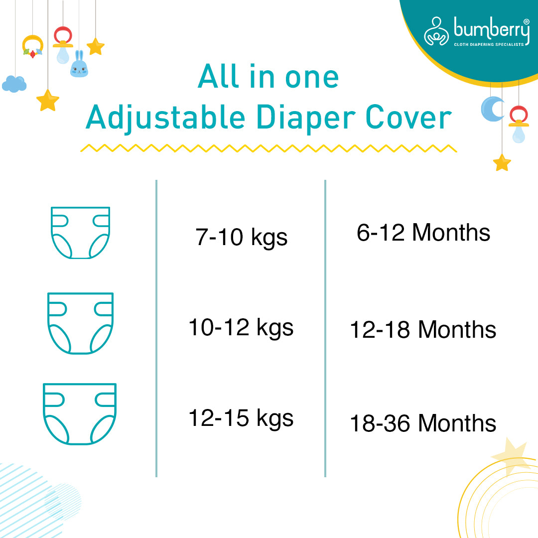 Diaper Cover (Viloet Patterns) + 1 Wet free Insert