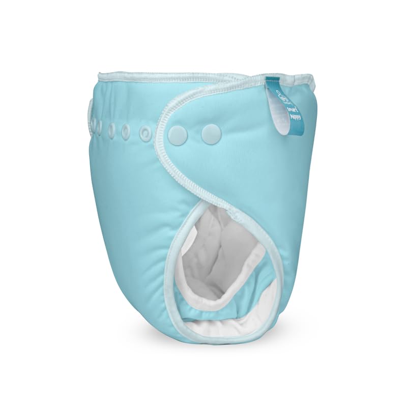 Bumberry New & Improved Smart Nappy For New Born Baby (LXL |10-18 months) Baby Blue| Holds Upto 3 Pees With Extra Absorbtion & 100% Leak Protection All in One Cloth Diaper For Just Borns - TRY ME PACK