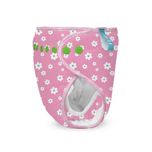 Bumberry New & Improved Smart Nappy For New Born Baby (LXL |10-18 months) Lily| Holds Upto 3 Pees With Extra Absorbtion & 100% Leak Protection All in One Cloth Diaper For Just Borns - TRY ME PACK