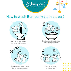 Bumberry Diaper Cover (Blue brown Royal) + 1 Wet free Insert