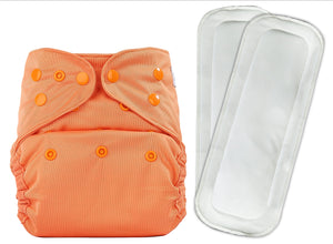 Bumberry Diaper Cover (Scarlet) + Two Wet Free Insert