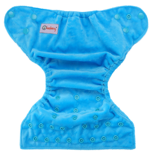 Bumberry Newborn SuperSoft Diaper Cover (Blue)
