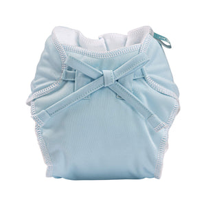 bumberry Smart Nappy New Born Baby Cloth Diaper Combo Of 3 With Size Adjustable Band|Reusable&Washable Diaper, Smart Langot For Just Born Babies (0-6 Months)-Baby Blue, Leaves&Bugs, 3 Count
