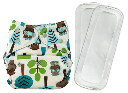 Diaper Cover (Trees) + Two Wet Free Insert