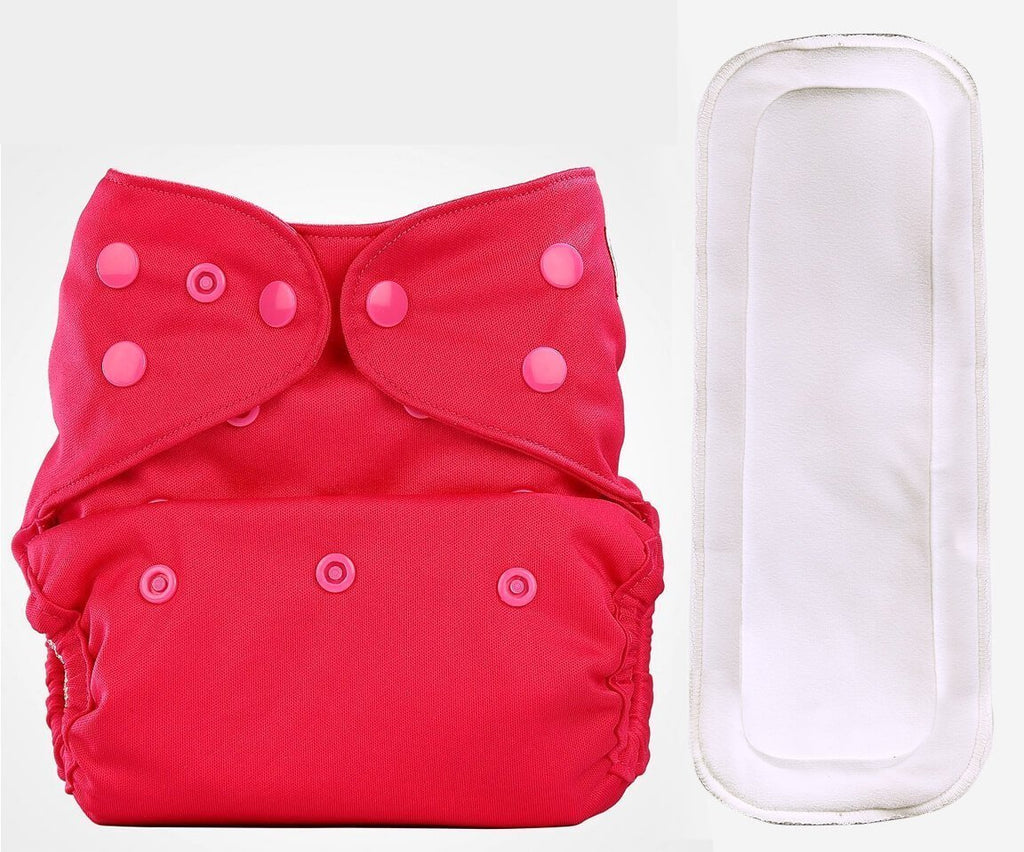 Bumberry Diaper Cover (Rose Pink) + 1 Wet free Insert
