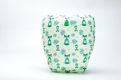 Bumberry Baby Pocket Diaper 2.0- Waterproof Reusable & Adjustable Cloth Diaper with leg gusset, wetfree lining & 2 extralong 100% cotton insert(13 -36 months, Fuzzy Fox)
