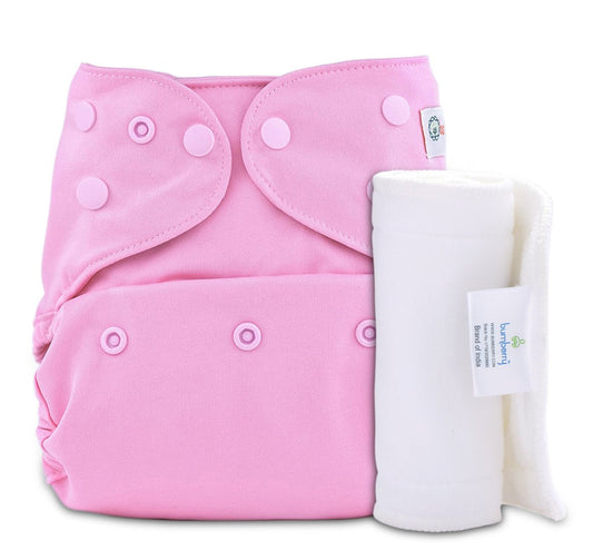 Diaper Cover (Pink) + 1 Wet free Insert
