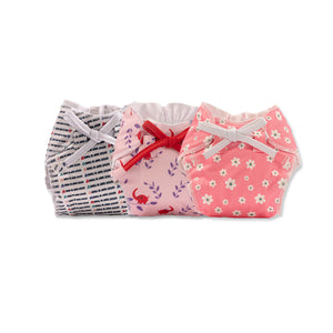 Smart Nappy Combo (0-6 Months) 3 Piece Pack - Cutebaby, Baby Elephant, Lilly