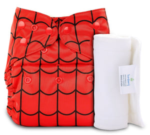 Bumberry Diaper Cover (Highlight Red) + 1 Wet free Insert