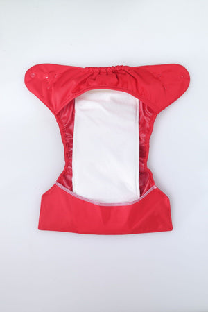 Bumberry Diaper Cover (Red) + 1 Wet free Insert