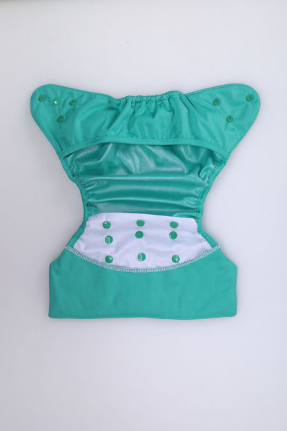 Diaper Cover (Blue Green) + 1 Wet free Insert