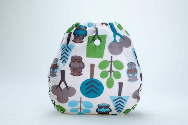 Bumberry Diaper Cover (Trees) + 1 Wet free Insert