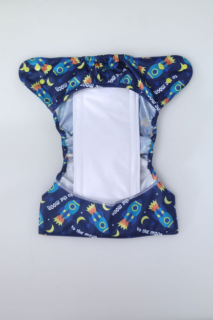 Diaper Cover (Moons) + 1 Wetfree Insert