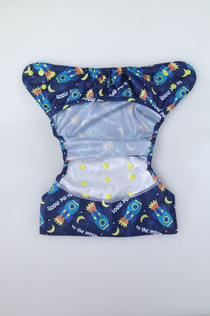 Bumberry Diaper Cover (Moons) + 1 Wetfree Insert