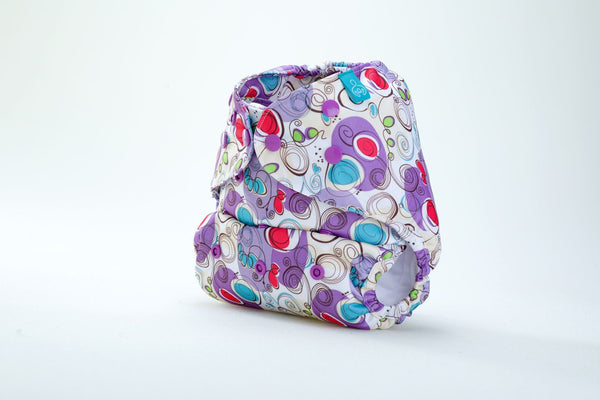 Diaper Cover (Violet Print)