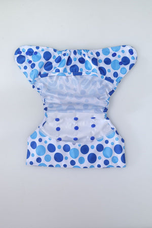 Bumberry Diaper Cover (Blue Dots) + 1 Wetfree Insert