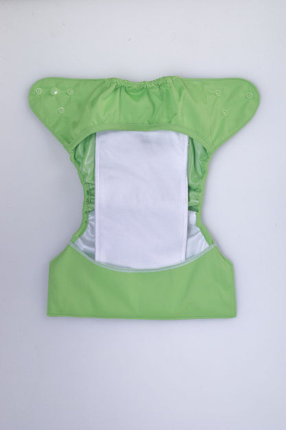 Diaper Cover (Deep Green) + 1 Wet free Insert