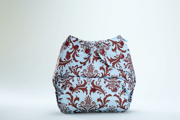 Bumberry Diaper Cover (Blue brown Royal) + 1 Wet free Insert