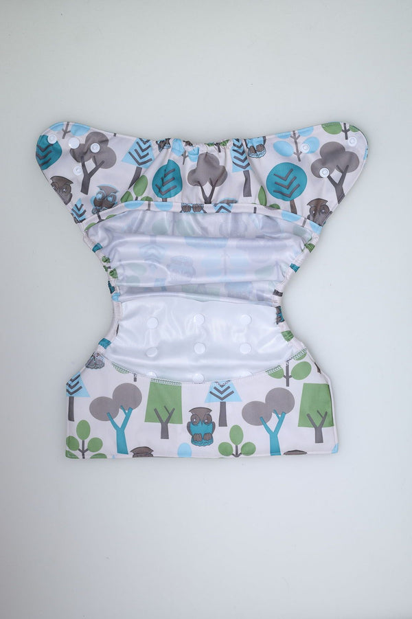 Bumberry Diaper Cover (Trees) + 1 Wet free Insert
