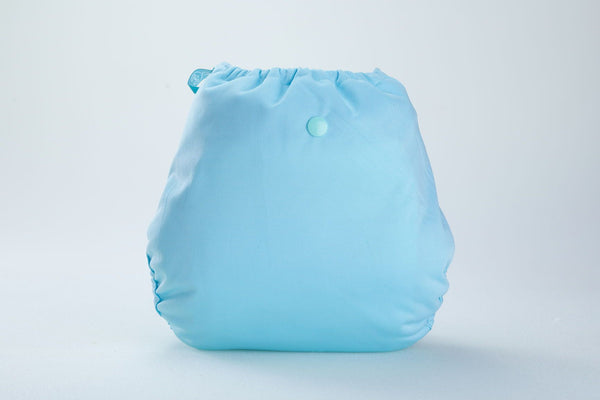 Diaper Cover Daily Use Retro, Fuzzy, Blue combo