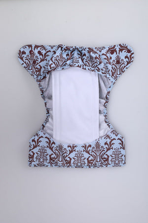 Bumberry Diaper Cover (Blue brown Royal) + 1 Wet free Insert